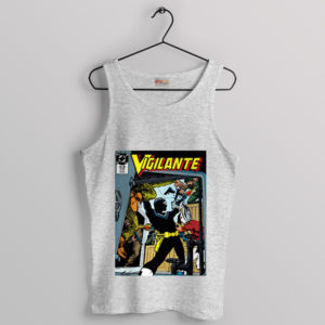 Comic-Inspired Vigilante Peacemaker Sport Grey Tank Top