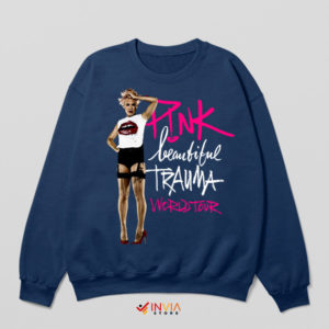 Concert Journey Beautiful Trauma Tour Navy Sweatshirt