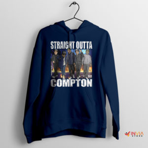 Coolness Straight Outta Compton Navy Hoodie