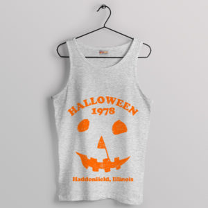 Creepy Michael Myers Pumpkin 1978 Sport Grey Tank Top