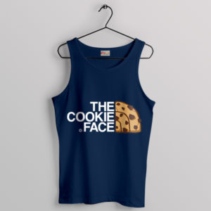 Crunchy Peaks The Cookie Face Navy Tank Top