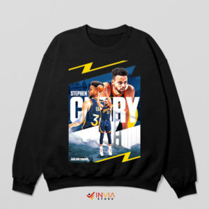 Curry at the Golden Gate Bridge Black Sweatshirt