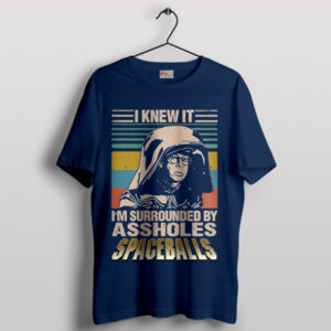 Dark Helmet Spaceballs Retro Classic Navy T-Shirt