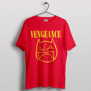 Dark Knight Grunge Vengeance Batman Red T-Shirt