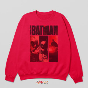 Dark Knight Panels Graphic The Batman Red Sweatshirt