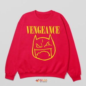 Dark Knight Vengeance Batman Nirvana Red Sweatshirt