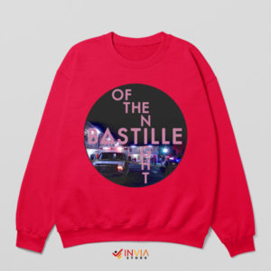 Dark Melodies Bastille Song Tribute Red Sweatshirt