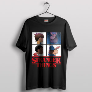 Demogorgon Days Stranger Things 5 Black T-Shirt