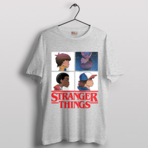 Demogorgon Days Stranger Things 5 Sport Grey T-Shirt