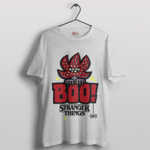 Demogorgon's Boo Buddy Stranger Things Spoer Grey T-Shirt