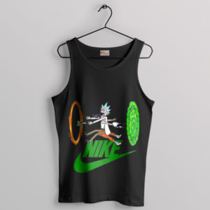 Dimensional Rick and Morty Crash Black Tank Top