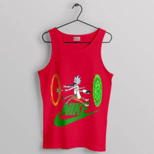 Dimensional Rick and Morty Crash Red Tank Top