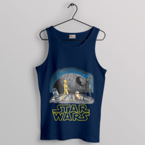 Droids' Day Out Crossing Abbey Road Navy Tank Top