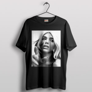 Dua Lipa Blonde Ambition Chic Style Black T-Shirt