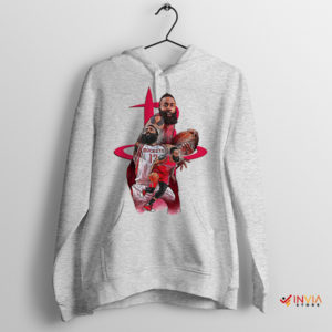 Dunk and Dish with Harden Rockets Sport Grey Hoodie