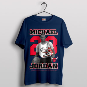 Dunking Through Time Young Michael 23 Navy T-Shirt