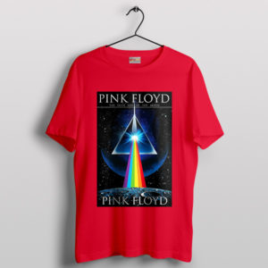 Eclipse of Style Pink Floyd's The Dark Side Red T-Shirt