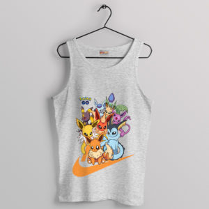 Eevee Evolutions Edition Nike Style Sport Grey Tank Top