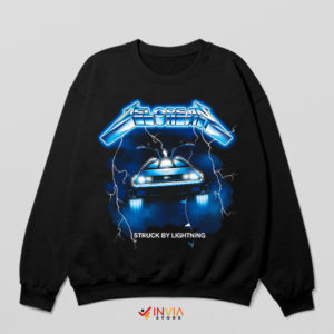 Electric Roads Delorean x Metallica Black Sweatshirt