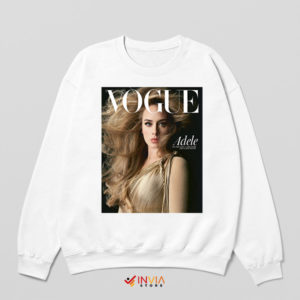 Elegance Adele's New Love Vogue White Sweatshirt