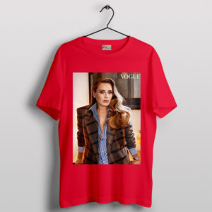 Elegance Redefined Adele's Vogue Red T-Shirt