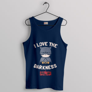 Elegant Darkness The Batman Movie Navy Tank Top