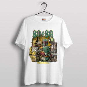 Epic Boba Fett Highway to Hell ACDC White T-Shirt