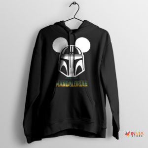 Epic Ears Mickey Mandalorian Helmet Black Hoodie