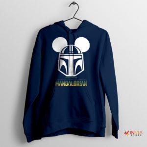 Epic Ears Mickey Mandalorian Helmet Navy Hoodie