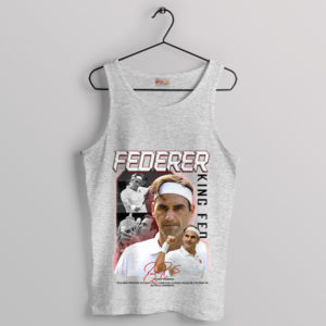 Epic Elegance King Roger Federer Sport Grey Tank Top