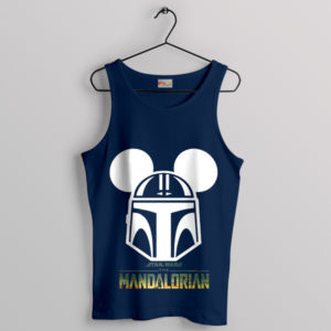 Epic Gear Mandalorian Helmet Mickey Navy Tank Top