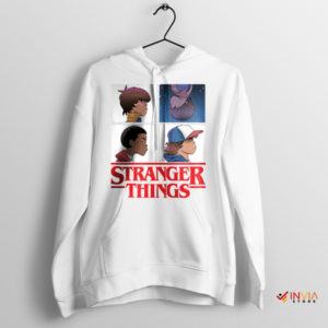 Epic Mashup Stranger Things Demon Days White Hoodie