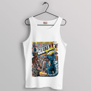 Epic Monsterverse Godzilla vs Kong Comic White Tank Top