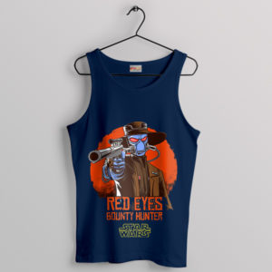 Epic Star Wars Cad Bane With Red Eyes Navy Tank Top