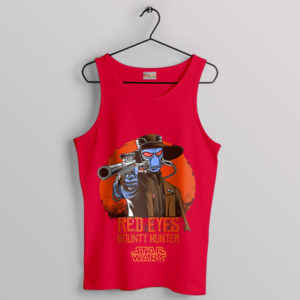 Epic Star Wars Cad Bane With Red Eyes Red Tank Top