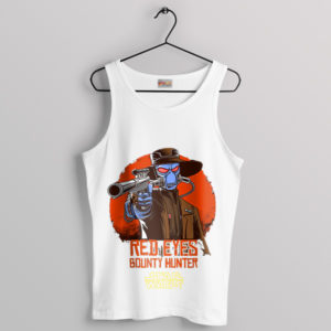 Epic Star Wars Cad Bane With Red Eyes White Tank Top