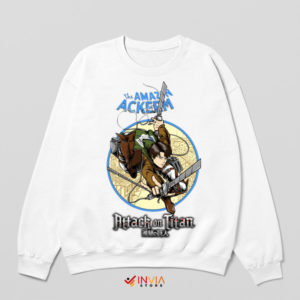 Epic Titan Clash Ackerman's Saga AOT White Sweatshirt