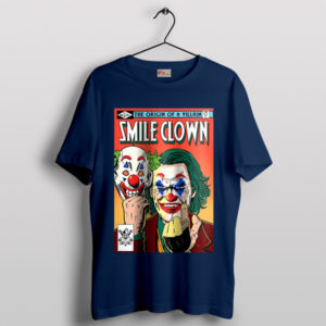 Evil Laughter Joker's Smile Clown Navy T-Shirt