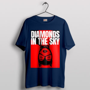 Feline Catwoman's Diamonds in the Sky Navy T-Shirt