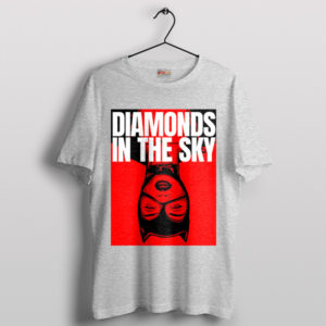 Feline Catwoman's Diamonds in the Sky Sport Grey T-Shirt