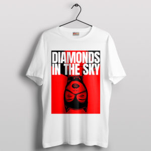 Feline Catwoman's Diamonds in the Sky White T-Shirt