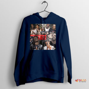 Foolio Inspired Never Wanted Fame Navy Hoodie