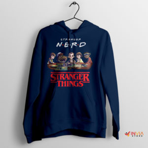 Friends of the Nerd Side Stranger Things Navy Hoodie