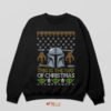 Galactic Holiday Din Djarin Ugly Christmas Sweatshirt