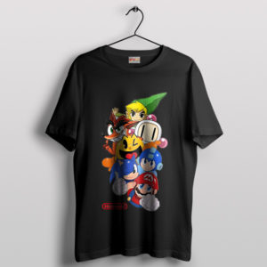 Game On with Nintendo's Best Characters Black T-Shirt