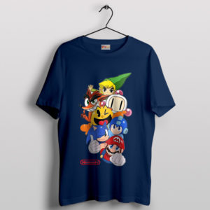 Game On with Nintendo's Best Characters Navy T-Shirt