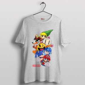 Game On with Nintendo's Best Characters Sport Grey T-Shirt