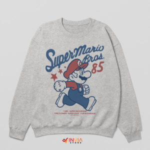 Gaming Classics Super Mario Bros '85 Sport Grey Sweatshirt