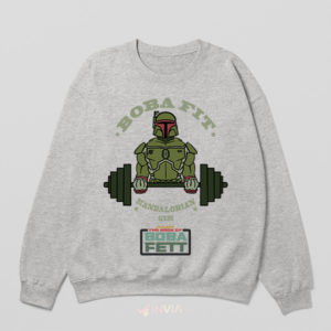 Get Fit with Boba Fett Mandalorian Sport Grey Sweatshirt