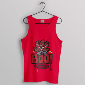 Ghostly Stranger Things King Boo Red Tank Top